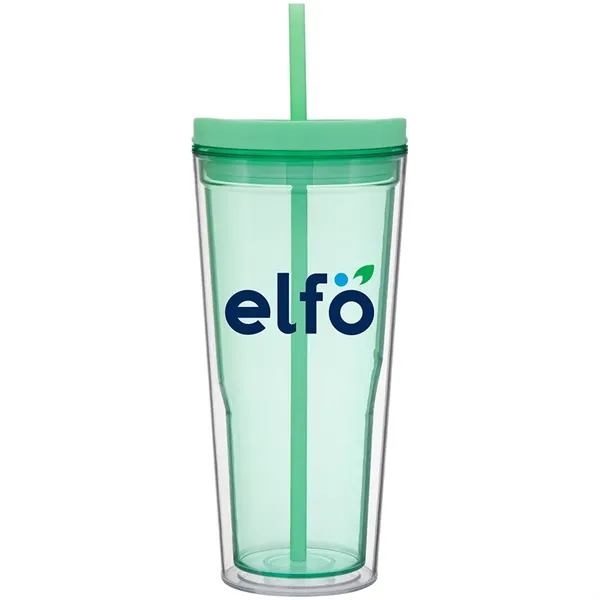 20.9 oz Vast Double Wall Acrylic Tumbler w/Straw - 20.9 oz Vast Double Wall Acrylic Tumbler w/Straw - Image 4 of 7