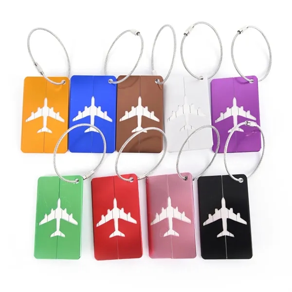 Metal Business Gift Checked Box Dog Luggage Tag - Metal Business Gift Checked Box Dog Luggage Tag - Image 4 of 4