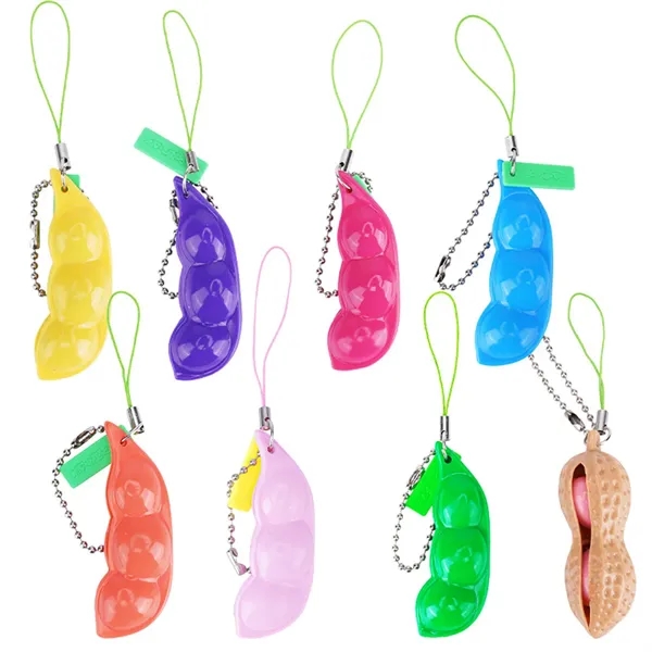 Stress Relieving Keychain Keyring Pendants Bean Soybean Toys - Stress Relieving Keychain Keyring Pendants Bean Soybean Toys - Image 4 of 4
