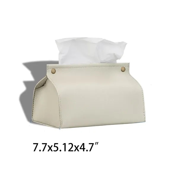 PU Paper Bag Facial Tissue Box Cover Holder - PU Paper Bag Facial Tissue Box Cover Holder - Image 4 of 6