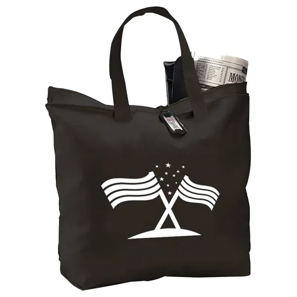 Canvas Zipper Tote - Canvas Zipper Tote - Image 1 of 8
