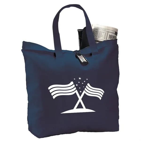 Canvas Zipper Tote - Canvas Zipper Tote - Image 5 of 8