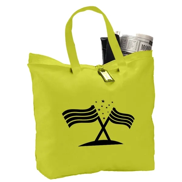 Canvas Zipper Tote - Canvas Zipper Tote - Image 8 of 8