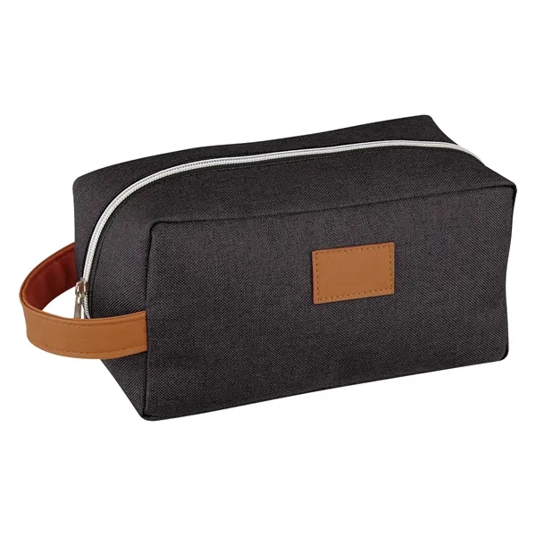 Custom Heathered Recycled Toiletry Bag