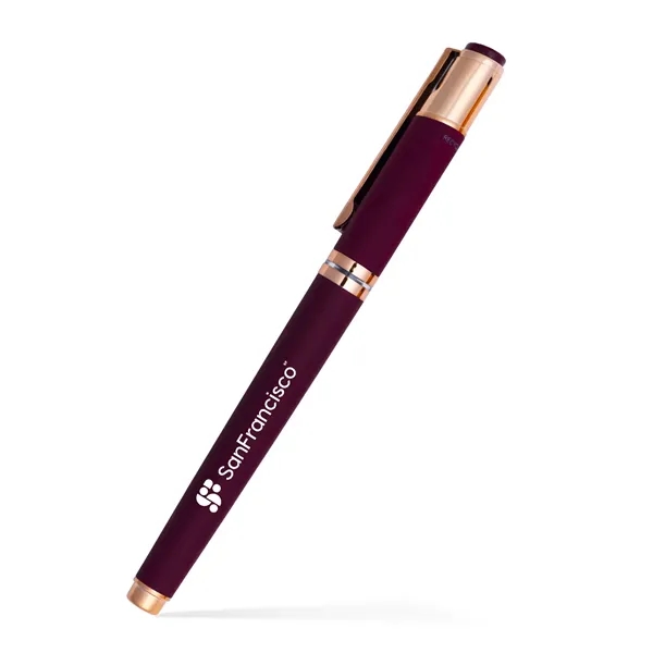 The Satin Noble Gel Pen with Rose Gold Accents - The Satin Noble Gel Pen with Rose Gold Accents - Image 2 of 3