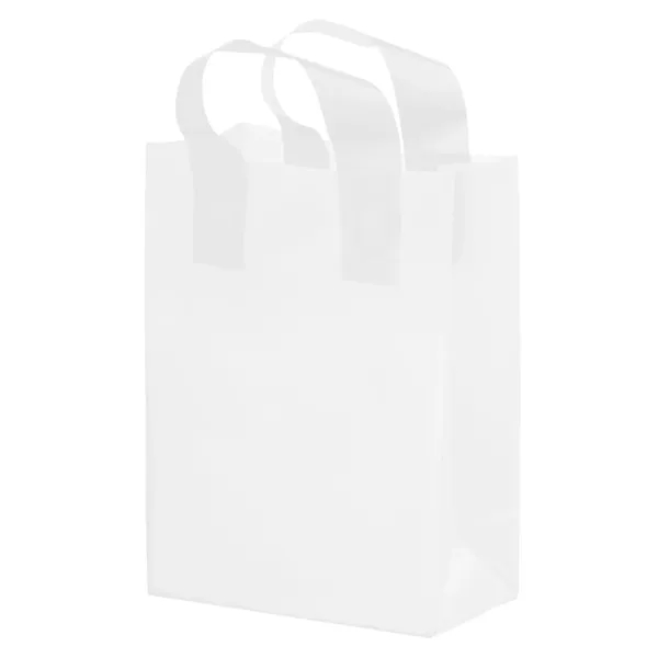 Color Frosted Soft Loop Shopper Bag w/ Insert - Foil Stamp - Color Frosted Soft Loop Shopper Bag w/ Insert - Foil Stamp - Image 7 of 8