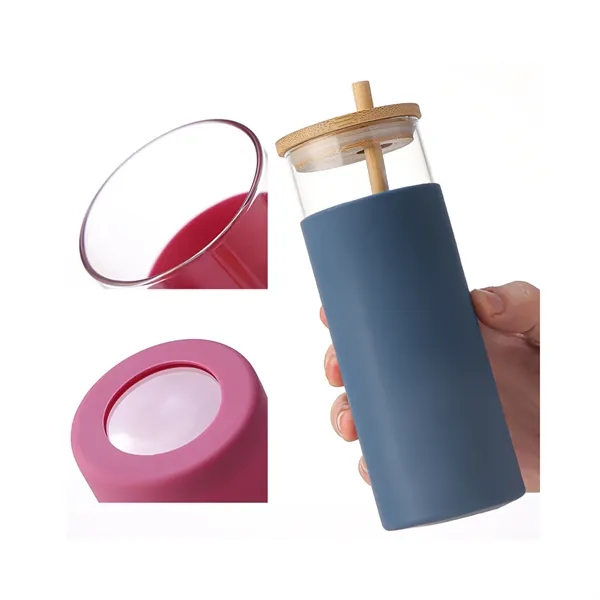 Glass Water Bottle Silicone Protective - Glass Water Bottle Silicone Protective - Image 2 of 4