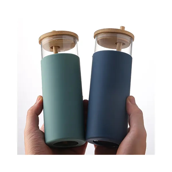 Glass Water Bottle Silicone Protective - Glass Water Bottle Silicone Protective - Image 3 of 4
