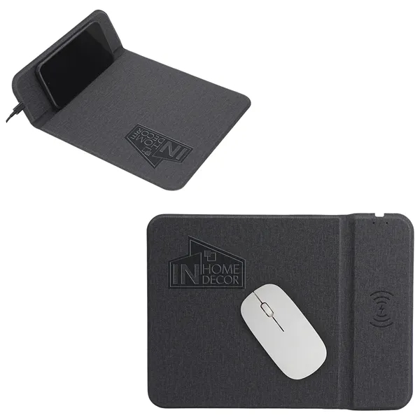 Azure 15W Wireless Charger Mouse Pad with Kickstand - Azure 15W Wireless Charger Mouse Pad with Kickstand - Image 0 of 0
