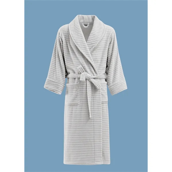 Berkshire Repose ™  Ribbed VelvetLoft® Robe - Grey - Berkshire Repose ™  Ribbed VelvetLoft® Robe - Grey - Image 0 of 2