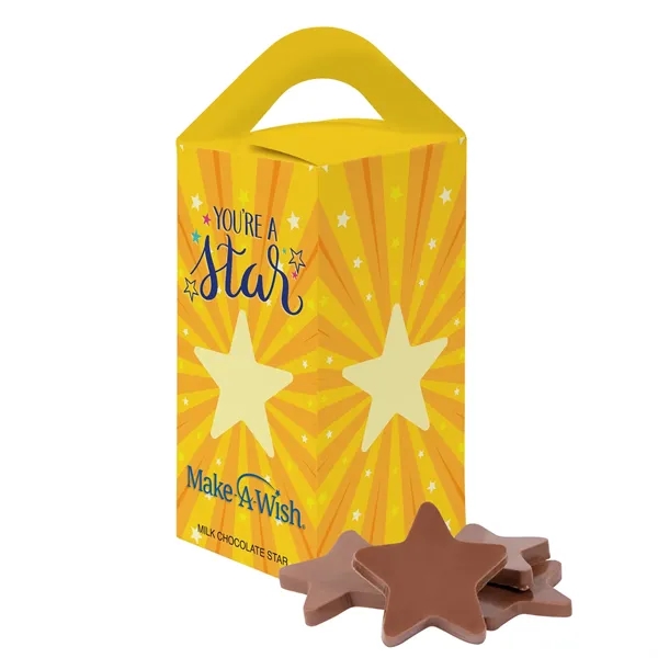 Tote Box with .75 oz Milk Chocolate Stars