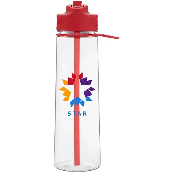 27 oz h2go Slope Single Wall Plastic Water Bottle w/Straw - 27 oz h2go Slope Single Wall Plastic Water Bottle w/Straw - Image 1 of 5