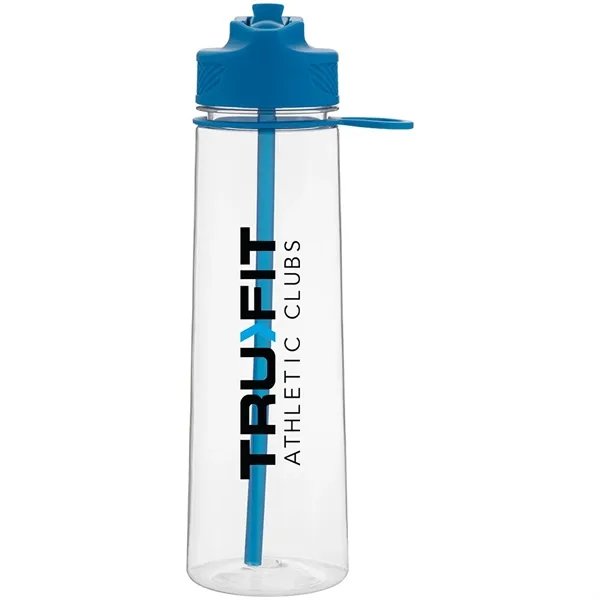 27 oz h2go Slope Single Wall Plastic Water Bottle w/Straw - 27 oz h2go Slope Single Wall Plastic Water Bottle w/Straw - Image 4 of 5
