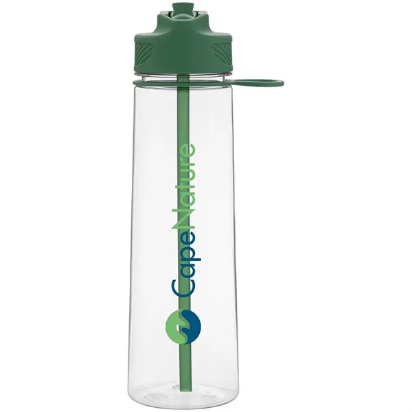 27 oz h2go Slope Single Wall Plastic Water Bottle w/Straw - 27 oz h2go Slope Single Wall Plastic Water Bottle w/Straw - Image 3 of 5