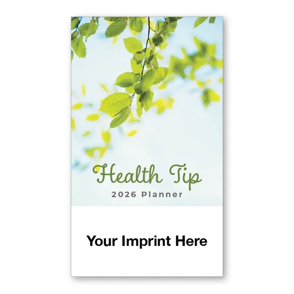 2026 Monthly Health Tip Pocket Planner Calendar - 2026 Monthly Health Tip Pocket Planner Calendar - Image 1 of 2