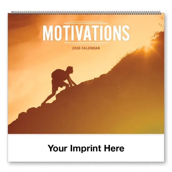 2026 Motivations Spiral Bound Calendar - 2026 Motivations Spiral Bound Calendar - Image 1 of 3