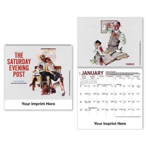 2026 Norman Rockwell Spiral Bound Calendar - 2026 Norman Rockwell Spiral Bound Calendar - Image 0 of 3