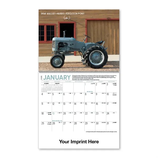 2026 Antique Tractor Spiral Bound Calendar - 2026 Antique Tractor Spiral Bound Calendar - Image 2 of 3