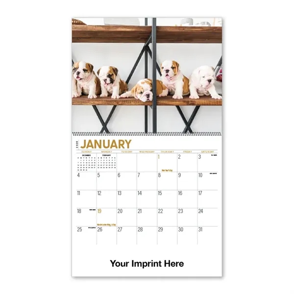 2026 Puppies Spiral Bound Calendar - 2026 Puppies Spiral Bound Calendar - Image 2 of 3
