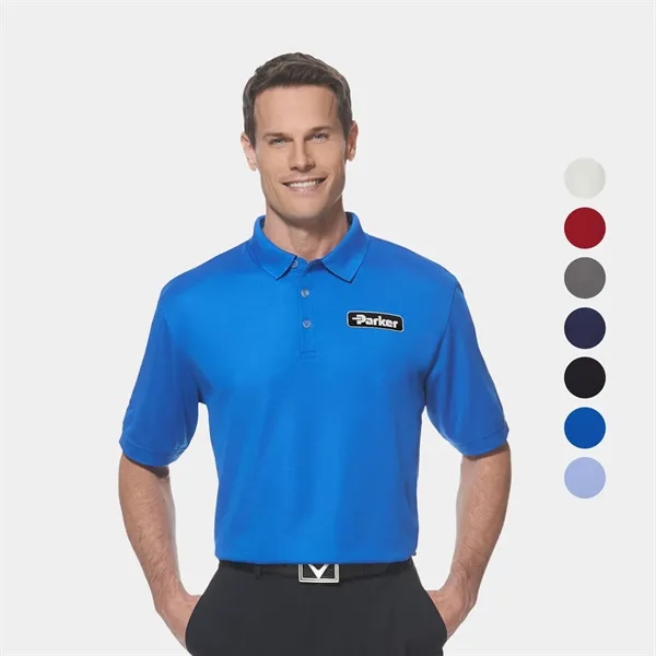 Callaway® Vent Moisture Wicking Men's Ottoman Polo Shirt - Callaway® Vent Moisture Wicking Men's Ottoman Polo Shirt - Image 0 of 9