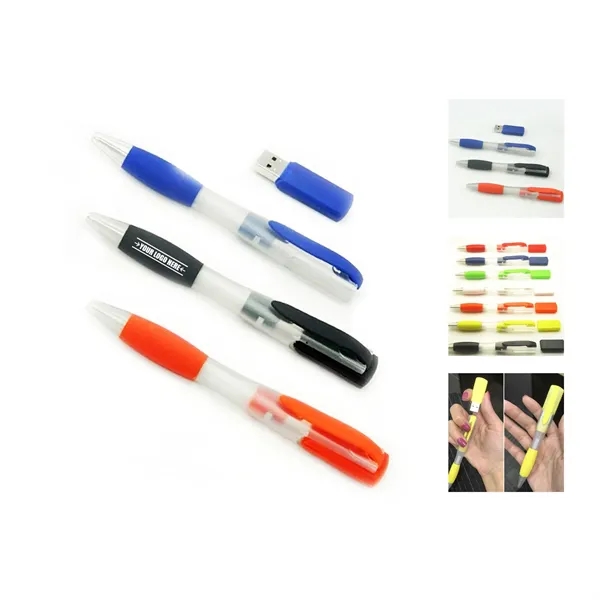 Stylish & Functional 4GB USB Flash Drive Ballpoint Pen - Stylish & Functional 4GB USB Flash Drive Ballpoint Pen - Image 0 of 1