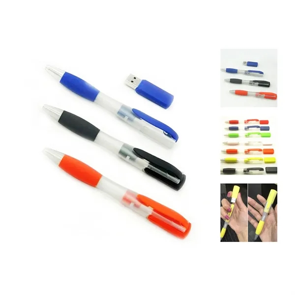 Stylish & Functional 4GB USB Flash Drive Ballpoint Pen - Stylish & Functional 4GB USB Flash Drive Ballpoint Pen - Image 1 of 1