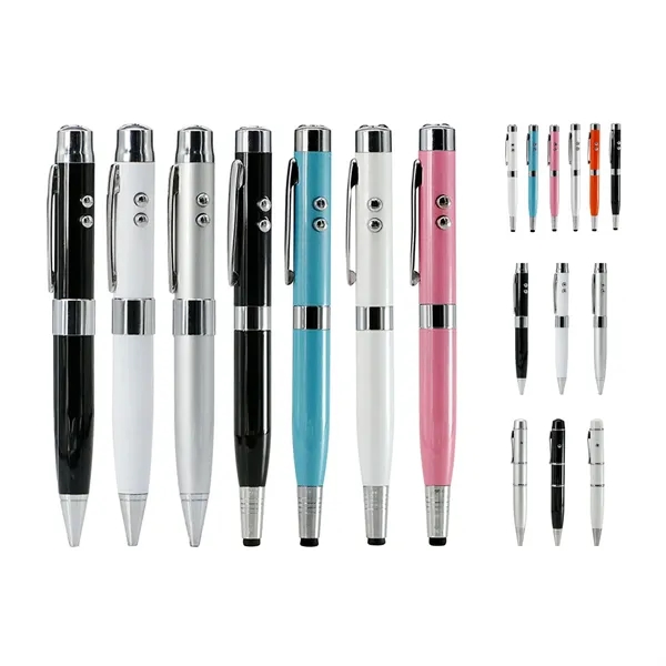 Multi-Function USB Drive with Laser Light & Pen Feature - Multi-Function USB Drive with Laser Light & Pen Feature - Image 1 of 1