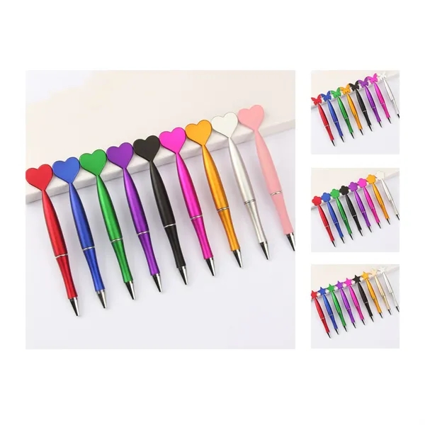 Heart-Shaped Ballpoint Pen-Cute Kids' Gift & School Supply - Heart-Shaped Ballpoint Pen-Cute Kids' Gift & School Supply - Image 1 of 1