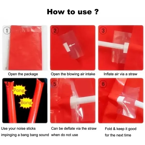 Inflatable Cheering Thunder Stick - Inflatable Cheering Thunder Stick - Image 2 of 2