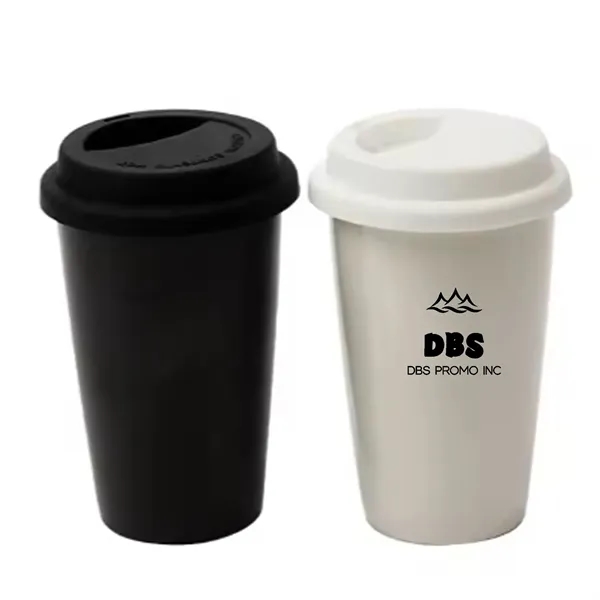 Convenient 12OZ Disposable Paper Cup with Lid - On-the-Go - Convenient 12OZ Disposable Paper Cup with Lid - On-the-Go - Image 0 of 0