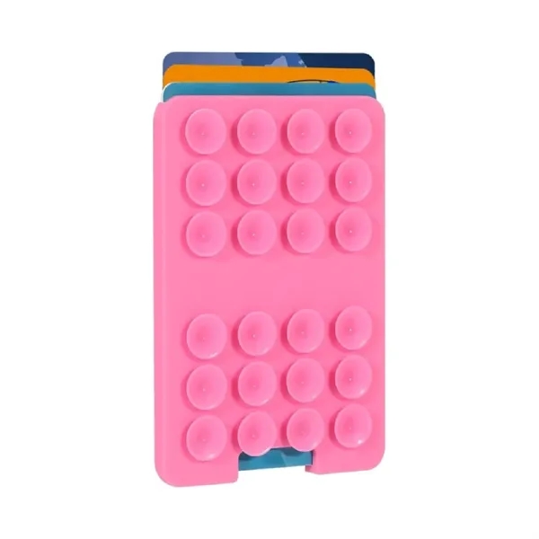 Silicone Suction Card Holder Phone Mount Wallet - Silicone Suction Card Holder Phone Mount Wallet - Image 4 of 6