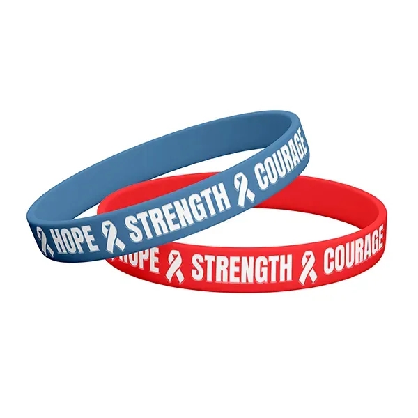 Colorfilled Silicone Wristband Bracelet-A - Colorfilled Silicone Wristband Bracelet-A - Image 0 of 10