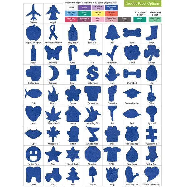 Plant-A-Shape Confetti Packet - Plant-A-Shape Confetti Packet - Image 2 of 2