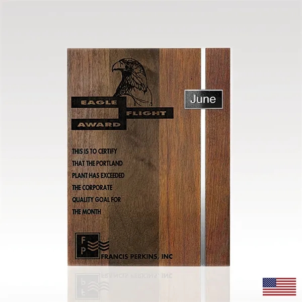 Merger Perpetual Walnut Plaque - Merger Perpetual Walnut Plaque - Image 1 of 1