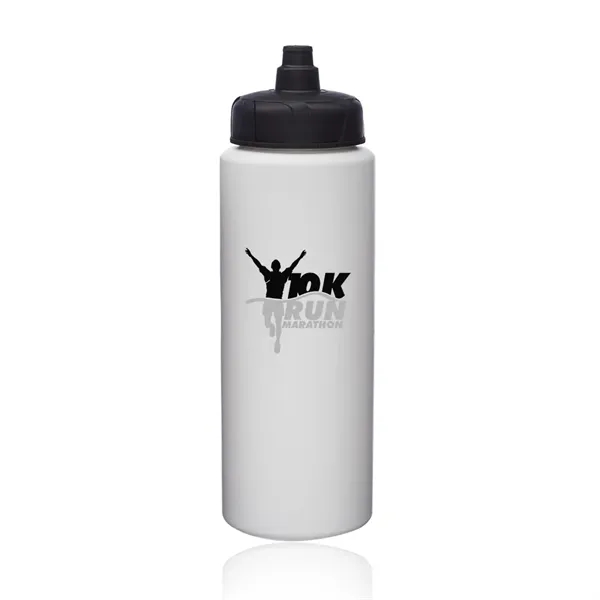 32 oz. HDPE Plastic Water Bottle with Quick Shot Lid - 32 oz. HDPE Plastic Water Bottle with Quick Shot Lid - Image 1 of 16