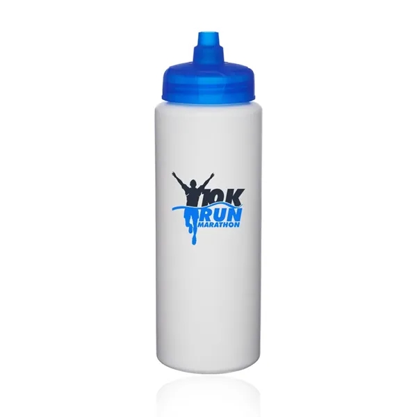 32 oz. HDPE Plastic Water Bottle with Quick Shot Lid - 32 oz. HDPE Plastic Water Bottle with Quick Shot Lid - Image 3 of 16