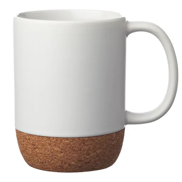 15 oz. Matte Cork Bottom Ceramic Mugs - 15 oz. Matte Cork Bottom Ceramic Mugs - Image 3 of 7