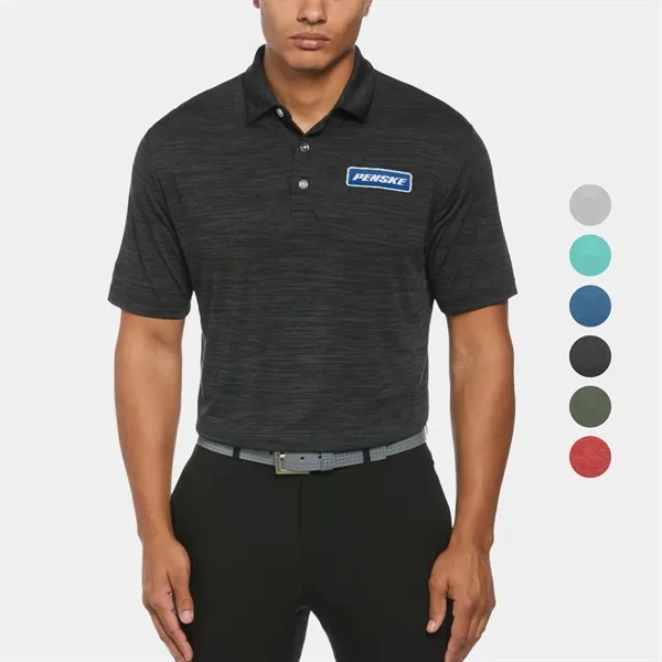 Callaway® Moisture Wicking Broken Stripe Men's Polo Shirt - Callaway® Moisture Wicking Broken Stripe Men's Polo Shirt - Image 0 of 7