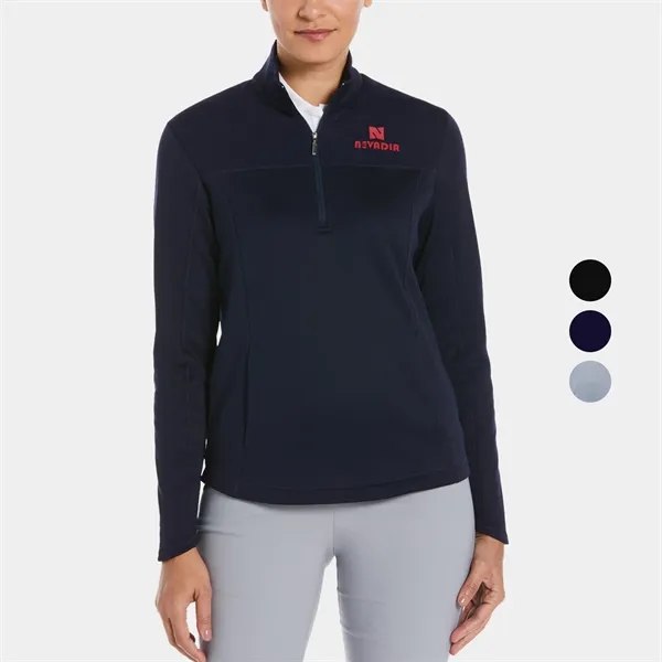 Callaway® Ottoman Womens Golf Quarter Zipper Fleece Pullover - Callaway® Ottoman Womens Golf Quarter Zipper Fleece Pullover - Image 0 of 4