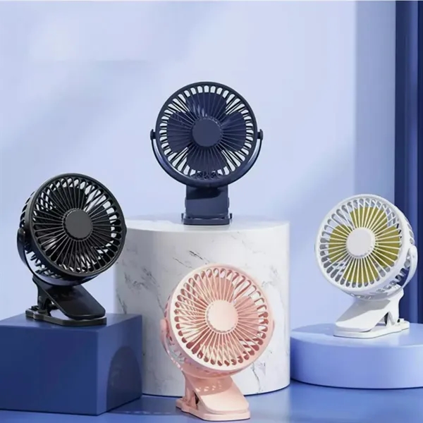 4 Inch USB Rechargeable Clip On Fan - 4 Inch USB Rechargeable Clip On Fan - Image 4 of 4