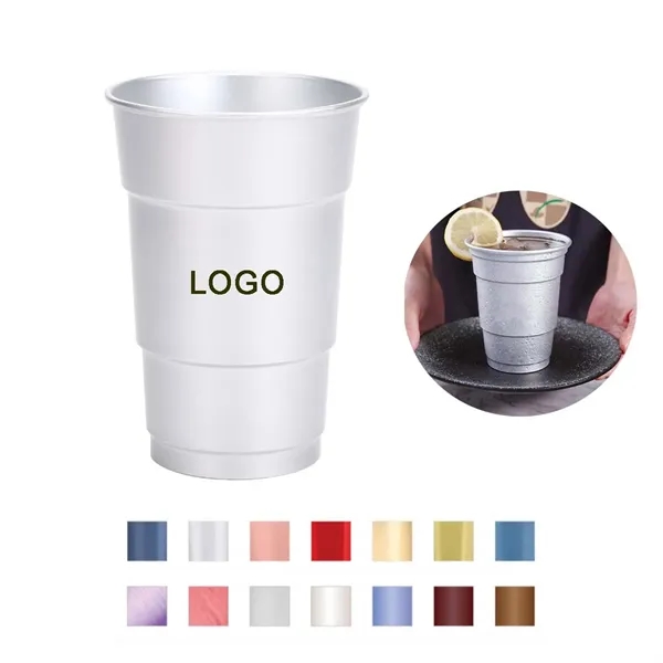 Recyclable Aluminum Beer Outdoor Party Cups - Recyclable Aluminum Beer Outdoor Party Cups - Image 0 of 3