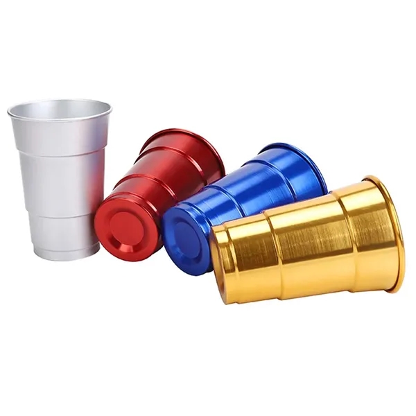Recyclable Aluminum Beer Outdoor Party Cups - Recyclable Aluminum Beer Outdoor Party Cups - Image 1 of 3