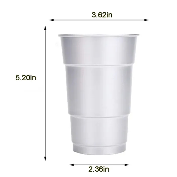 Recyclable Aluminum Beer Outdoor Party Cups - Recyclable Aluminum Beer Outdoor Party Cups - Image 2 of 3