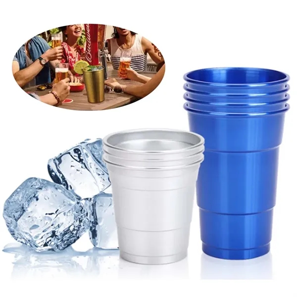 Recyclable Aluminum Beer Outdoor Party Cups - Recyclable Aluminum Beer Outdoor Party Cups - Image 3 of 3