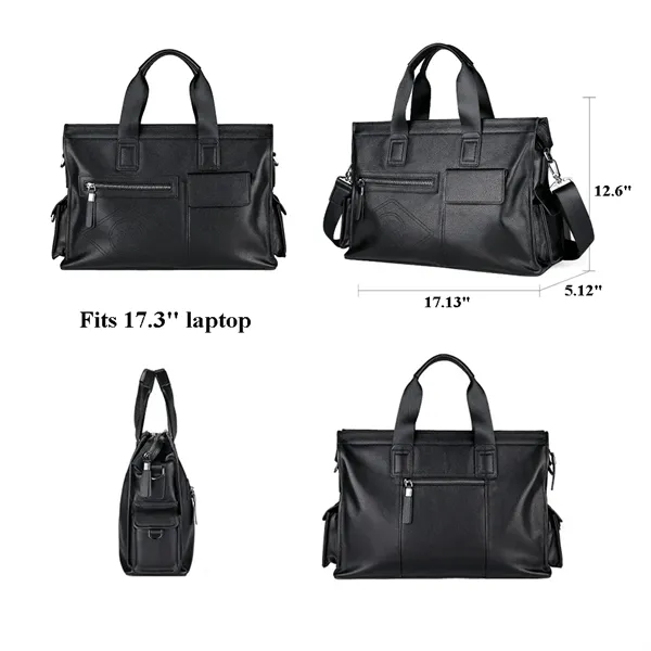 17.3-inch Leather Laptop Sleeve - 17.3-inch Leather Laptop Sleeve - Image 1 of 7