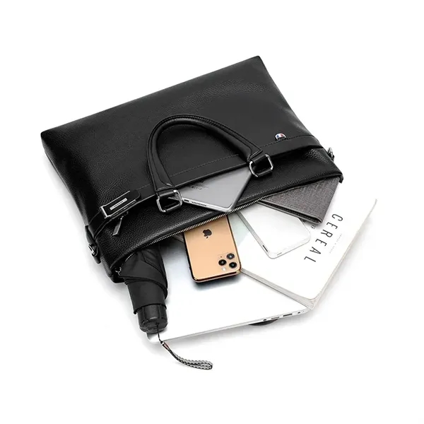 14-inch PU Leather Laptop Sleeve - 14-inch PU Leather Laptop Sleeve - Image 4 of 9