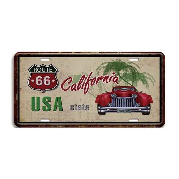 Retro Vintage Car Tags - Retro Vintage Car Tags - Image 1 of 5