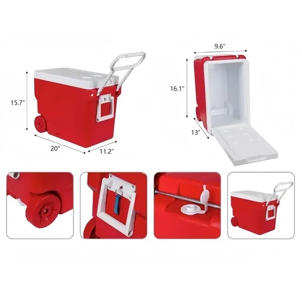 32L Outdoor Trolley Box Cooler - 32L Outdoor Trolley Box Cooler - Image 1 of 1