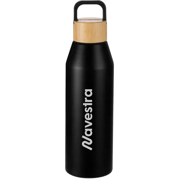 Aspen 24 oz Recycled Bottle with FSC® Bamboo Lid - Aspen 24 oz Recycled Bottle with FSC® Bamboo Lid - Image 0 of 5