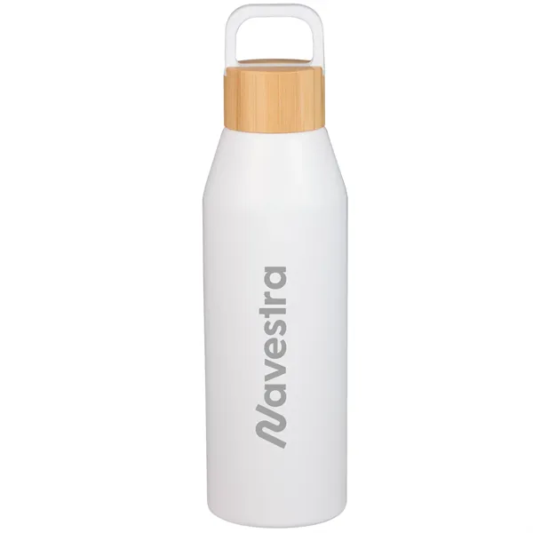 Aspen 24 oz Recycled Bottle with FSC® Bamboo Lid - Aspen 24 oz Recycled Bottle with FSC® Bamboo Lid - Image 4 of 5